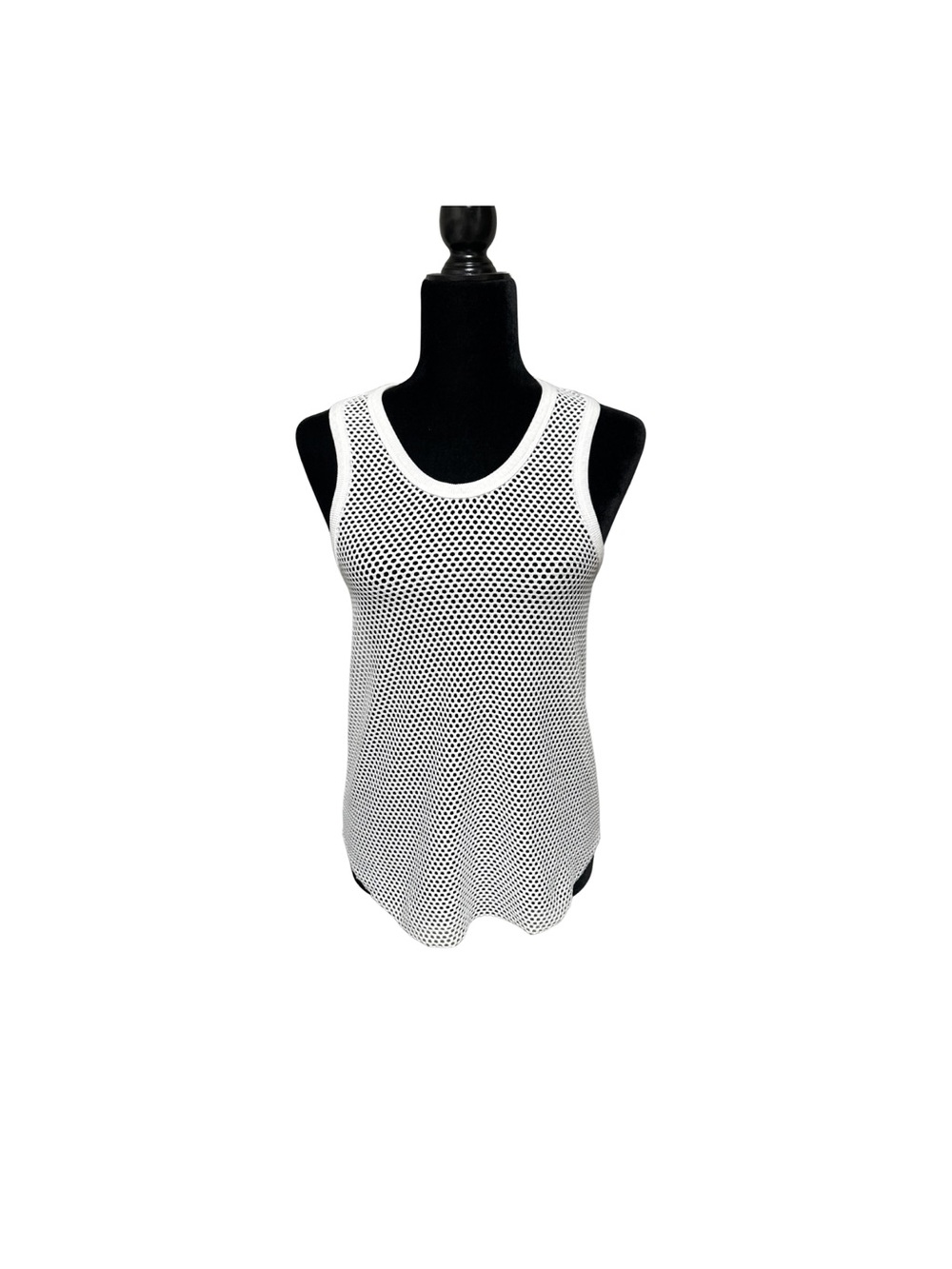 Eye Candy White Mesh Tank Top Cover-Up Size S